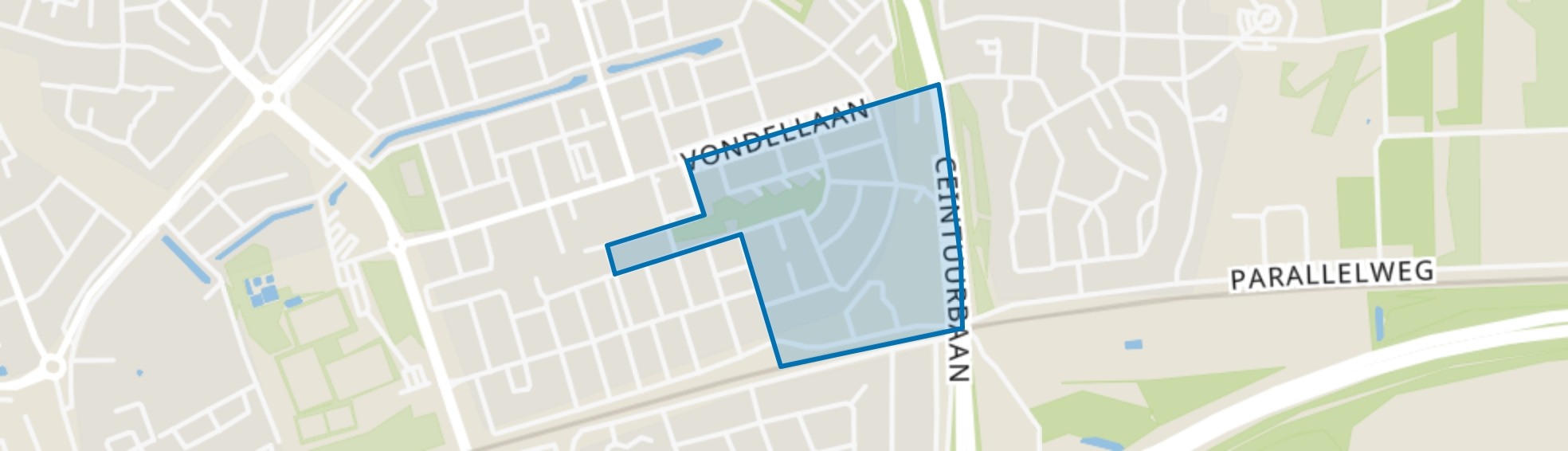 Stadsdennen Oost, Harderwijk map