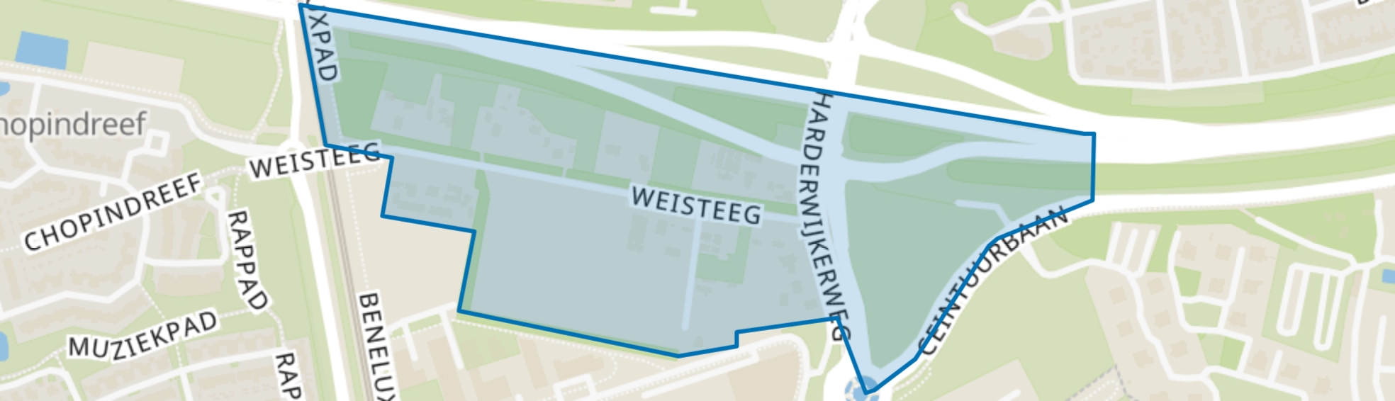 Weisteeg, Harderwijk map