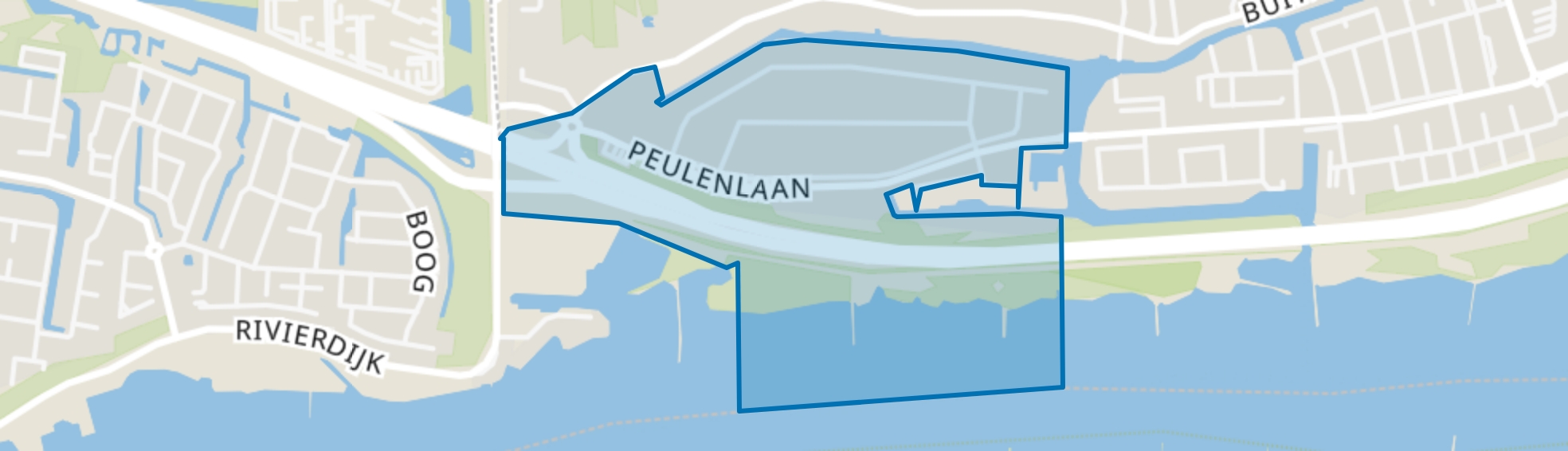 Bedrijventerrein De Peulen, Hardinxveld-Giessendam map