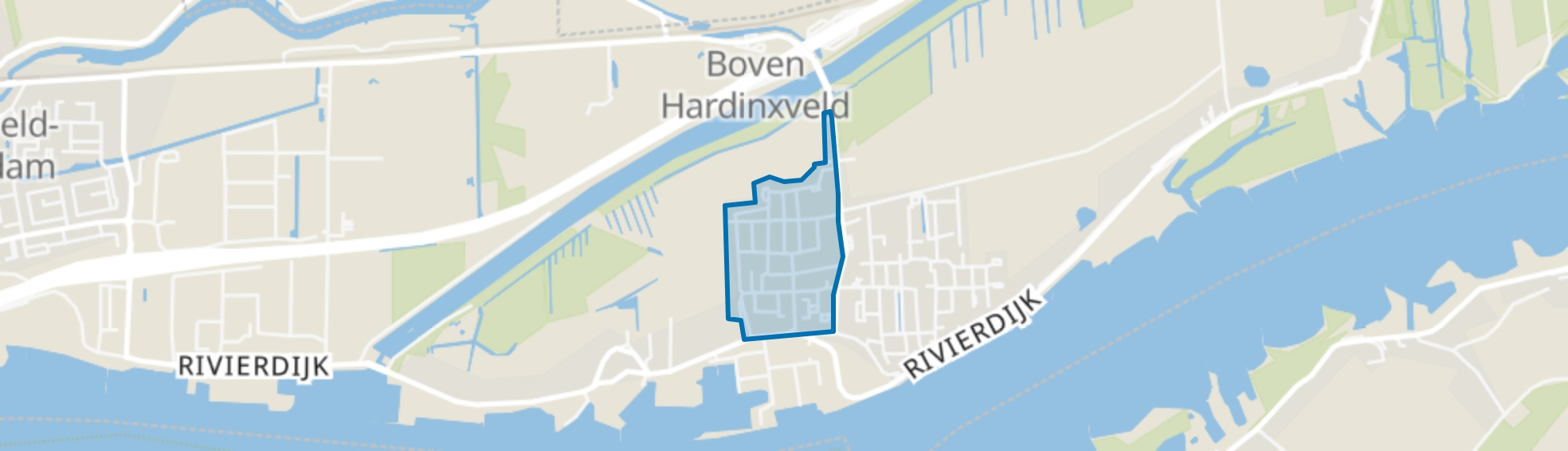 BH west, Hardinxveld-Giessendam map