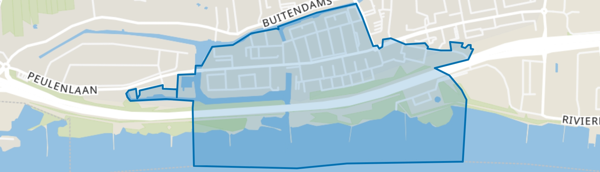 De Peulen-Oost, Hardinxveld-Giessendam map