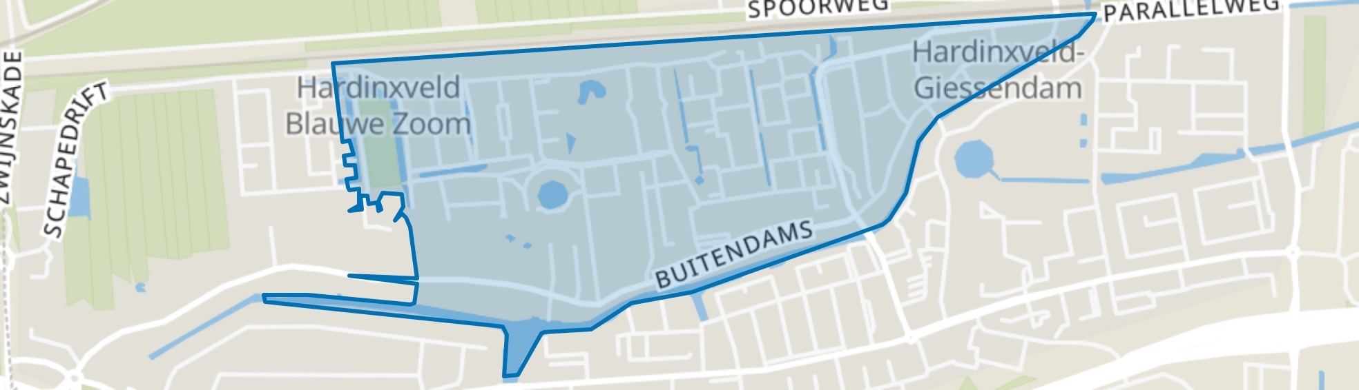 Giessendam-West, Hardinxveld-Giessendam map