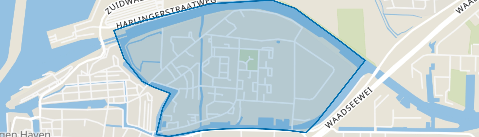 De Spiker en het industrieterrein Hermes, Harlingen map