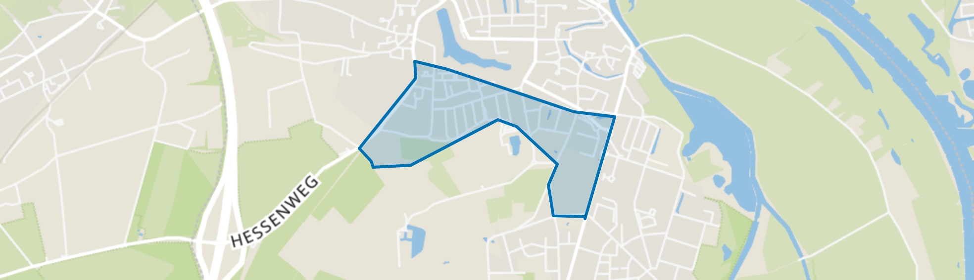 Hogenkamp en omgeving, Hattem map