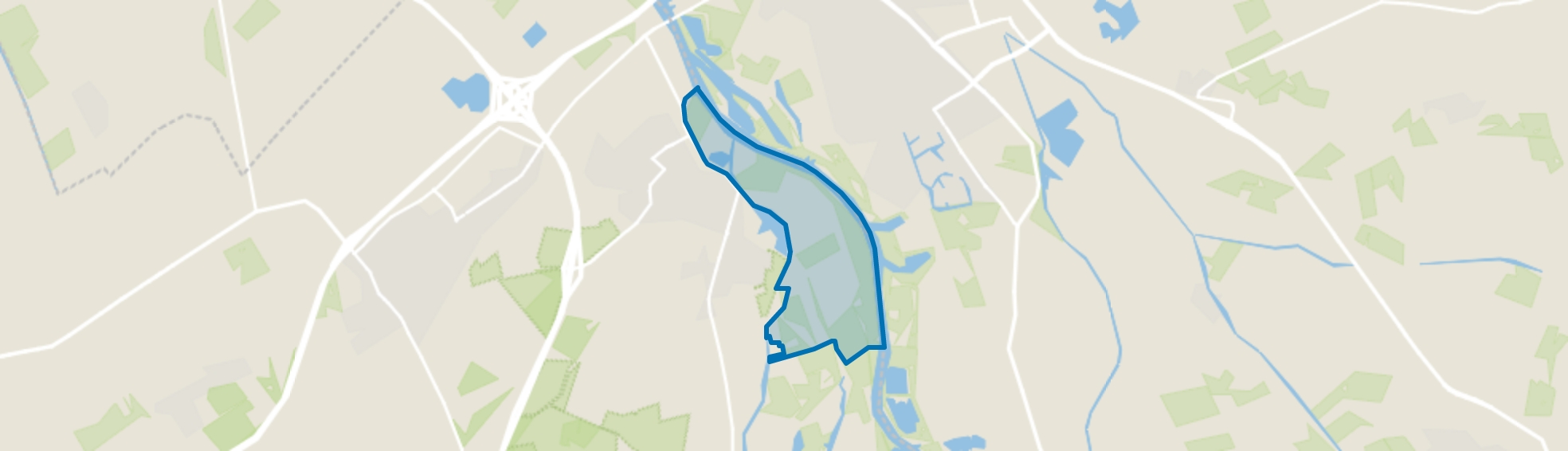 Verspreide huizen Hoenwaard, Hattem map