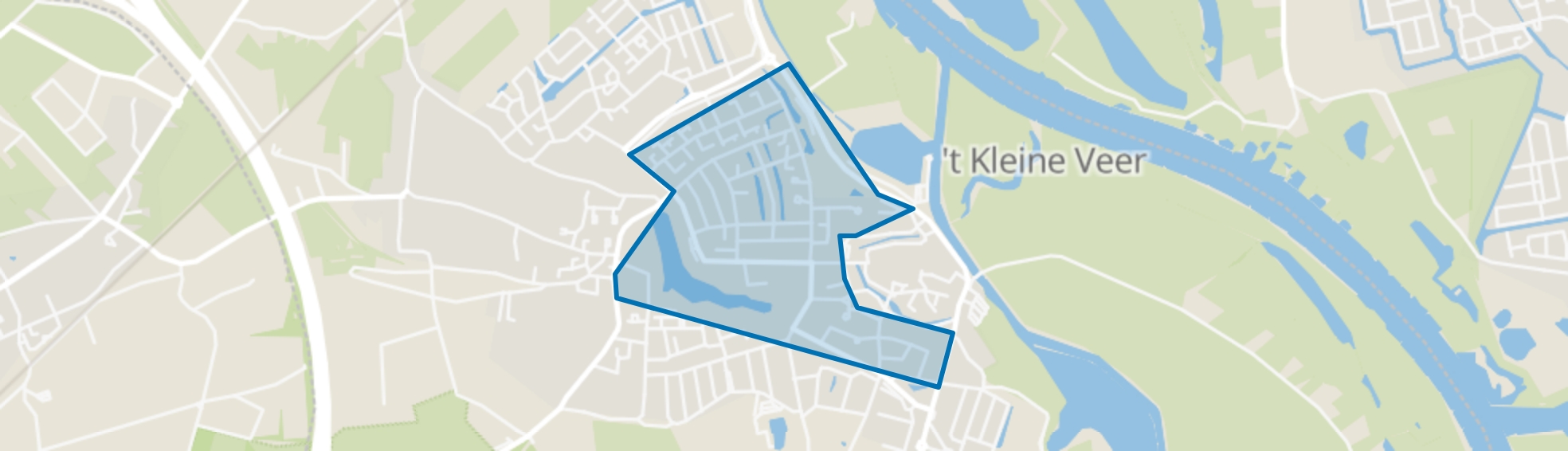 Zandkamp en omgeving, Hattem map