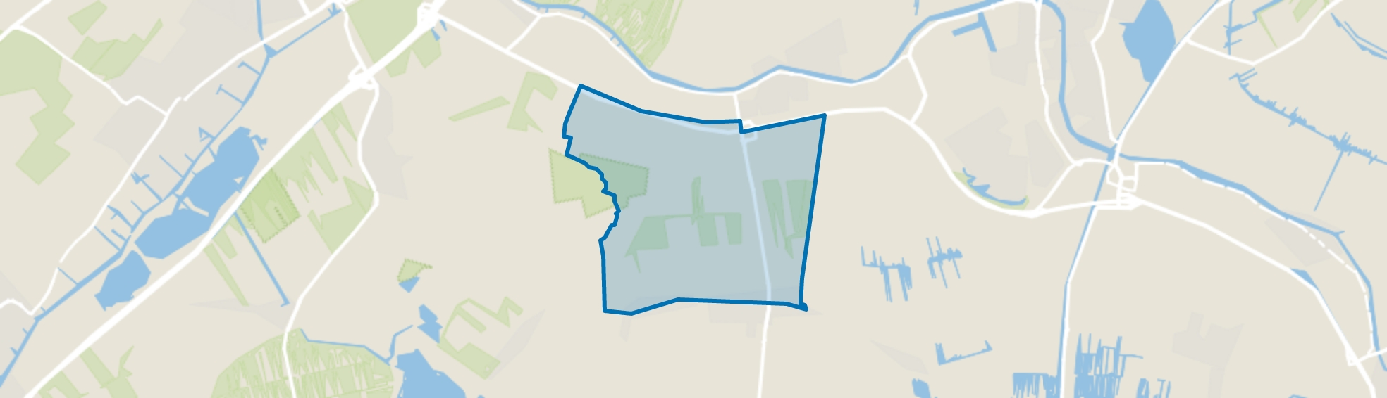 Buitengebied Hazerswoude-Dorp, Hazerswoude-Dorp map