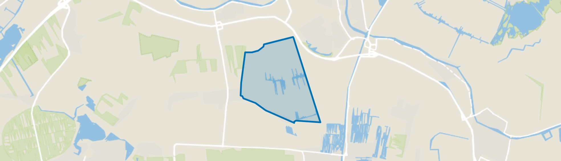 Rietveldse polder, Hazerswoude-Dorp map