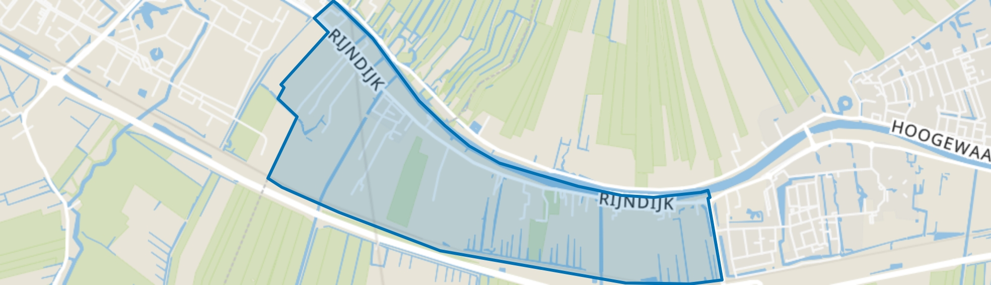 Rijndijk, Hazerswoude-Rijndijk map