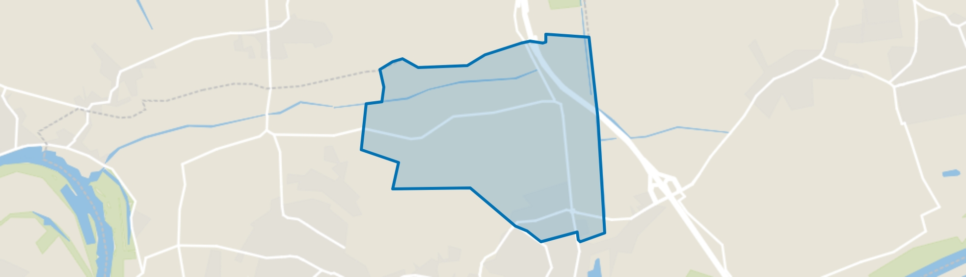 Verspreide huizen in de polder Hedel, Hedel map