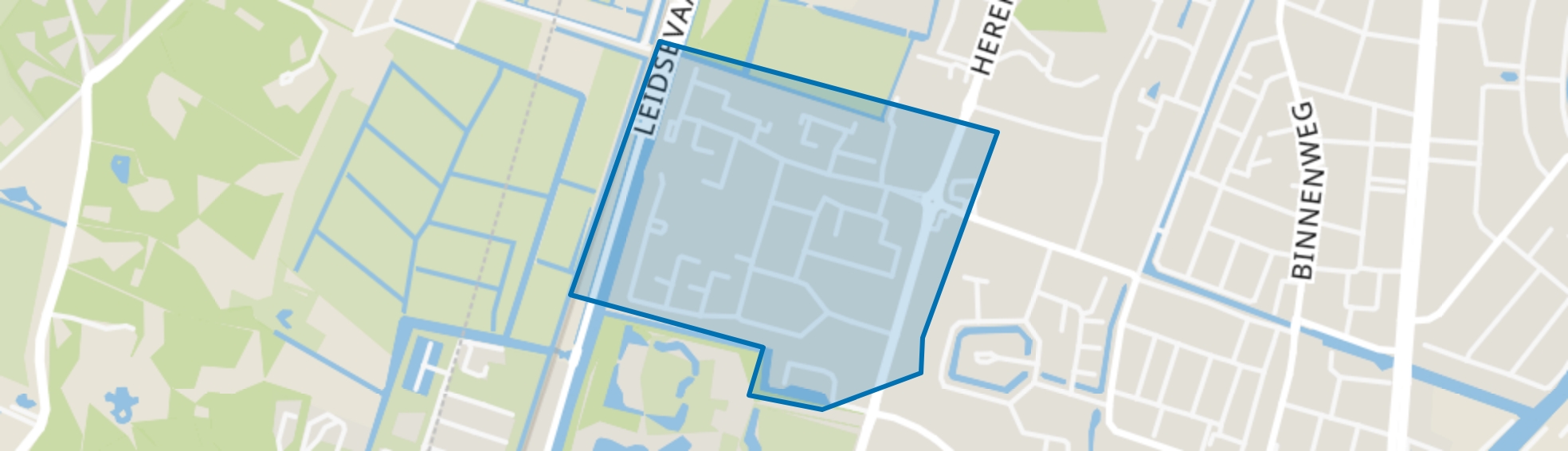 Geleerdenbuurt, Heemstede map