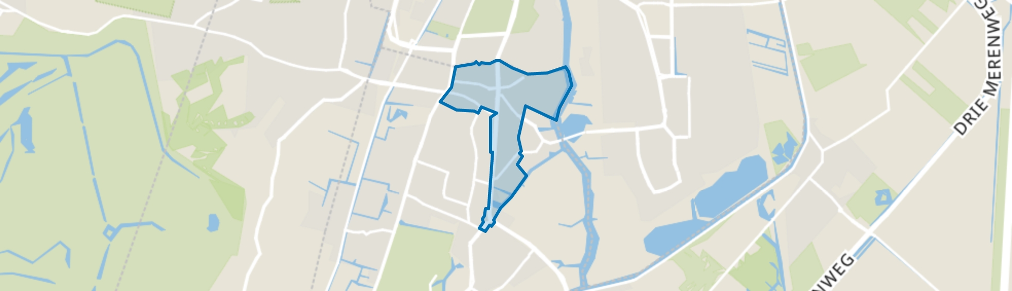 Heemsteedse Dreef, Schildersbuurt en omgeving, Heemstede map