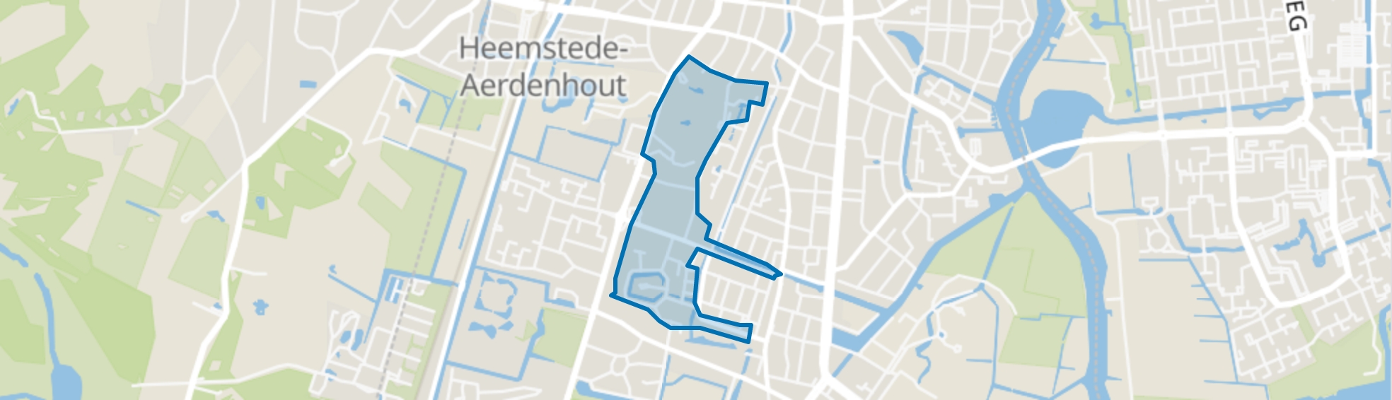 Kennemerduin en omgeving, Heemstede map