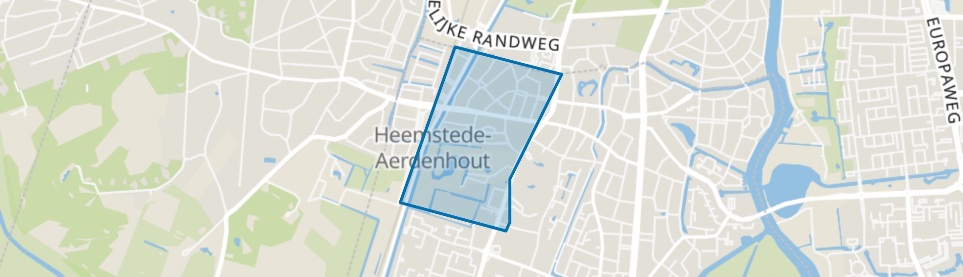 Zandvoortselaan en Berkenrode en omgeving, Heemstede map