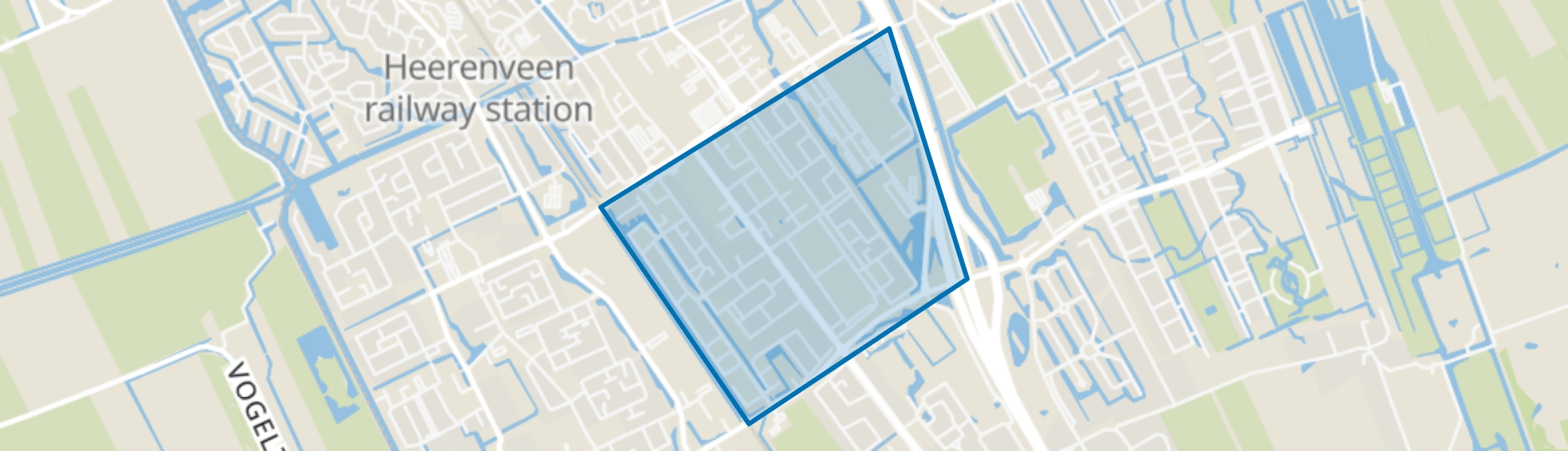 Midden, Heerenveen map
