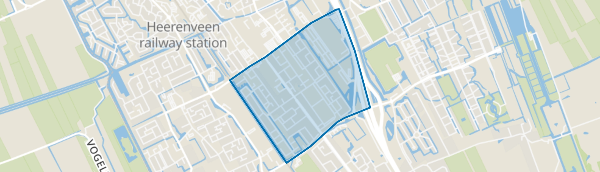 Midden, Heerenveen map