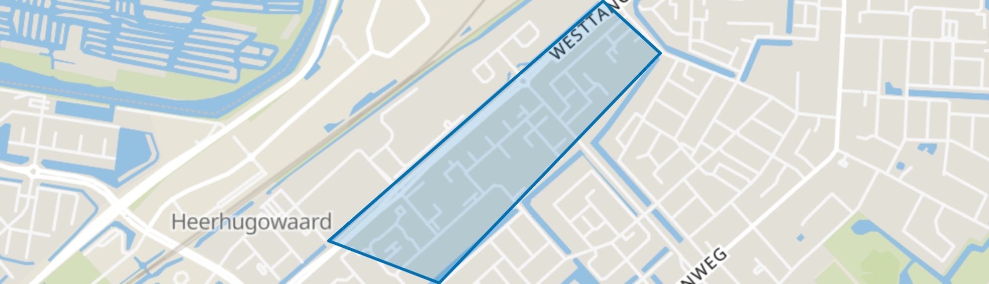 Planetenwijk, Heerhugowaard map