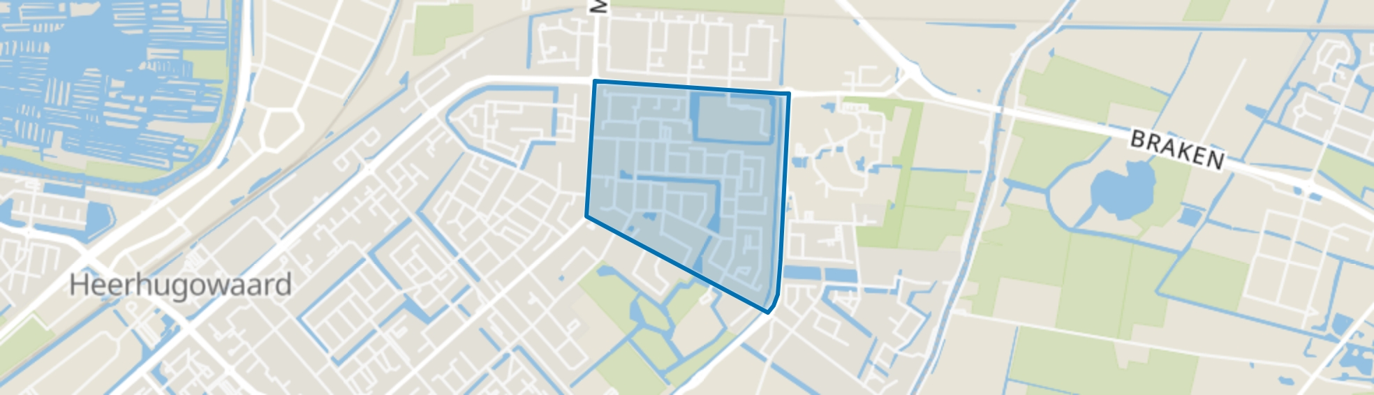 Schildersbuurt Zuid, Heerhugowaard map