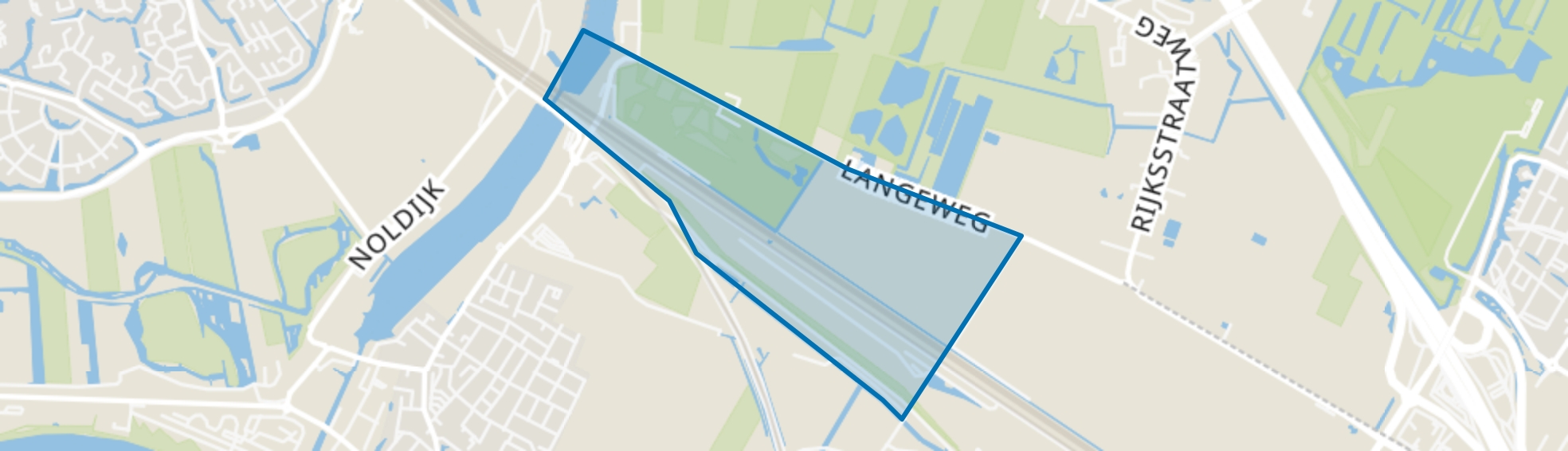 Emplacement Kijfhoek en Langeweg, Heerjansdam map