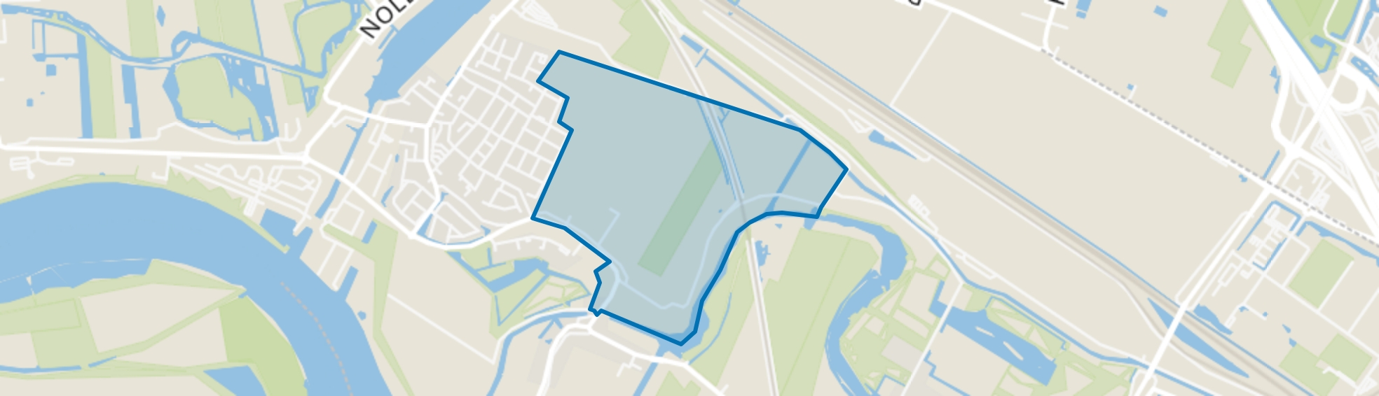 Polder Heerjansdam, Heerjansdam map
