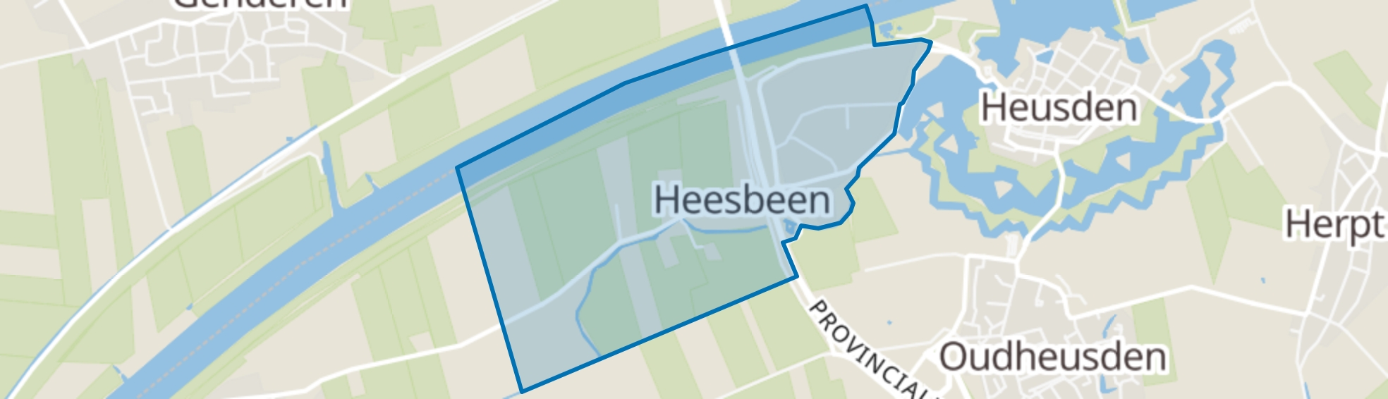 Heesbeen map