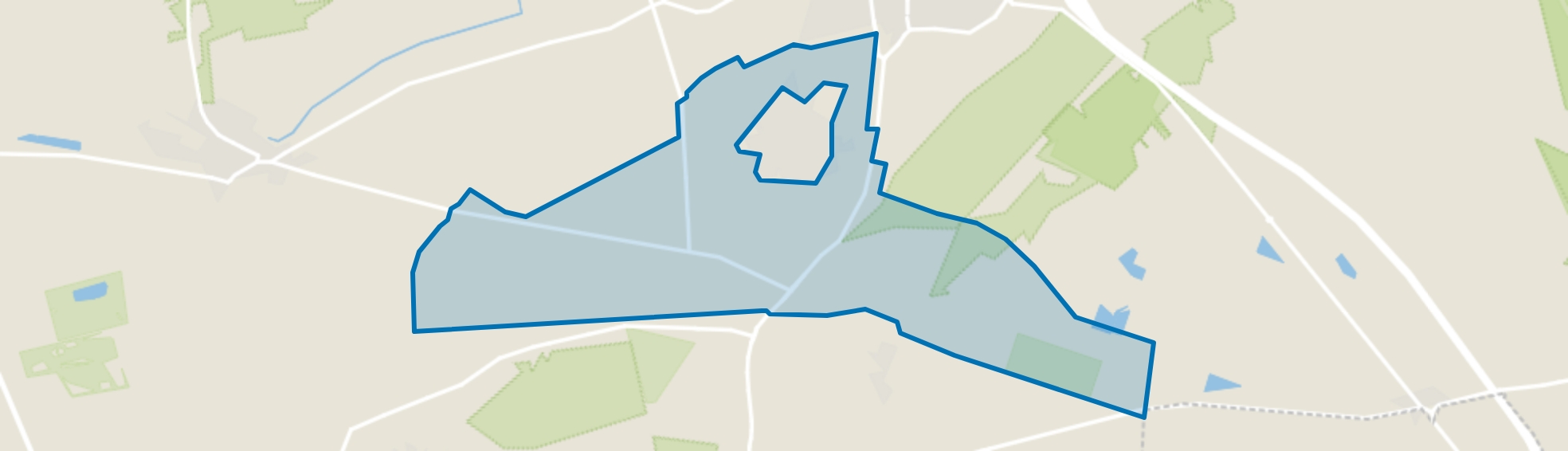 Verspreide huizen Hegelsom, Hegelsom map