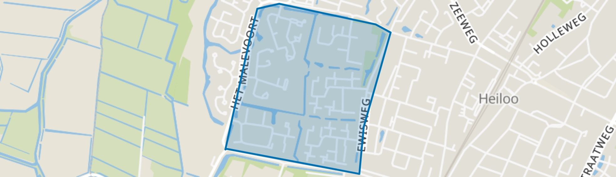 Zuid West, Heiloo map