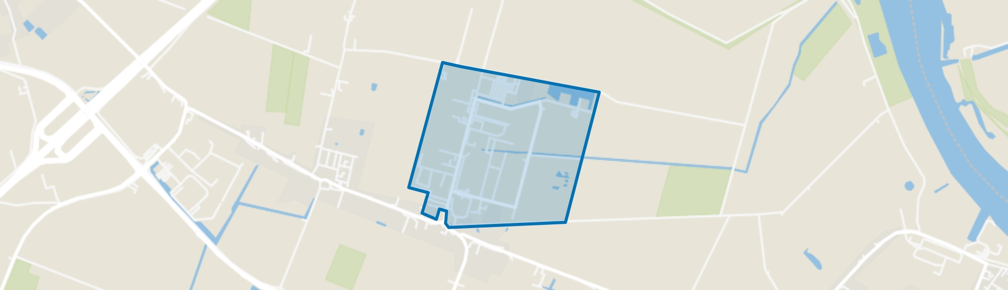 Heinenoord Bedrijvenpark Hoeksche Waard, Heinenoord map