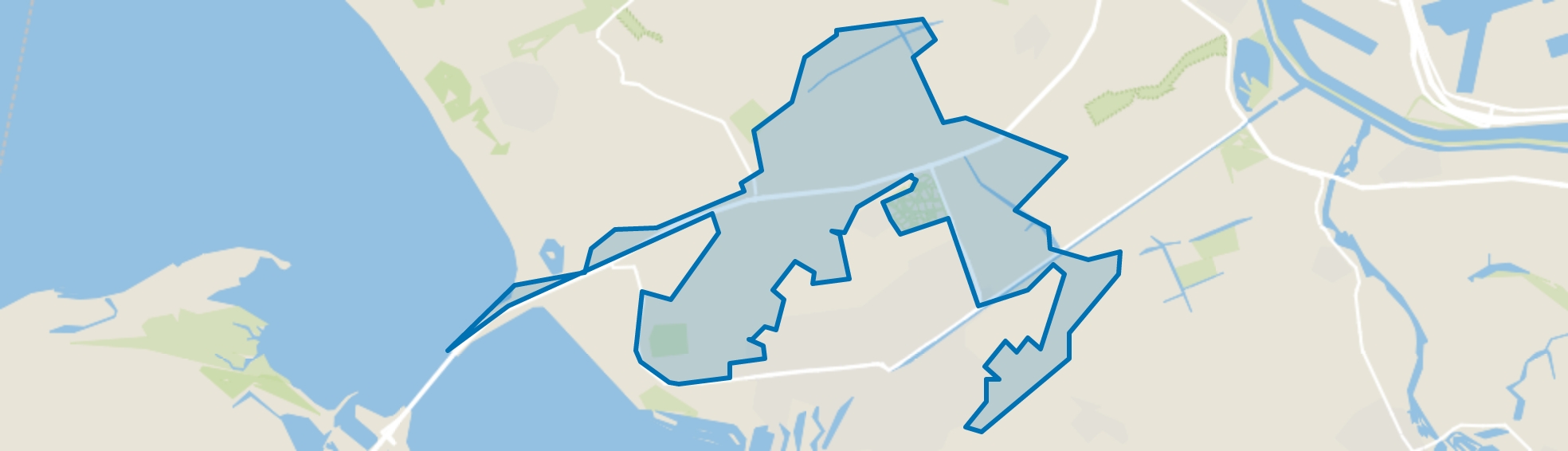 Buitengebied, Hellevoetsluis map