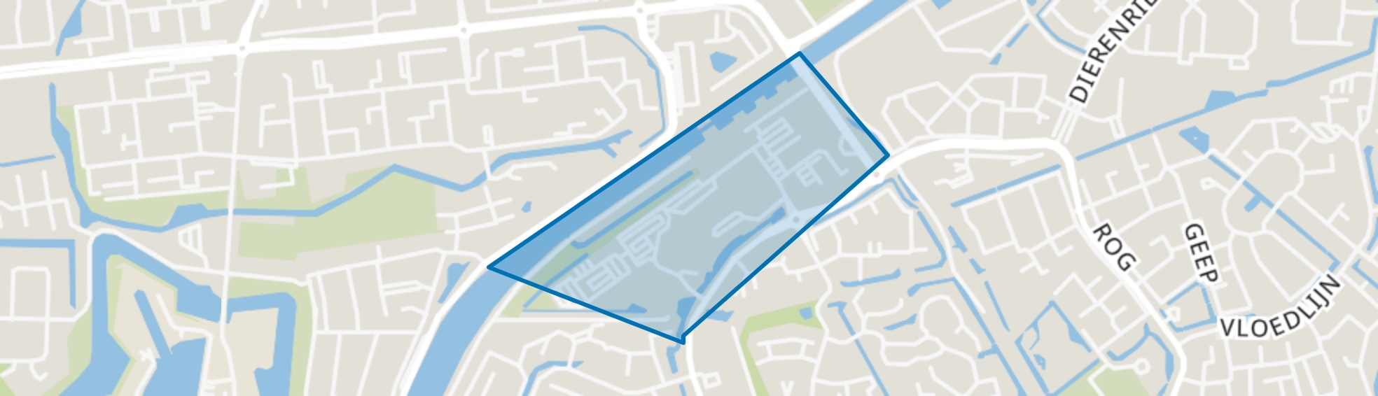 Centrumgebied-Oost, Hellevoetsluis map