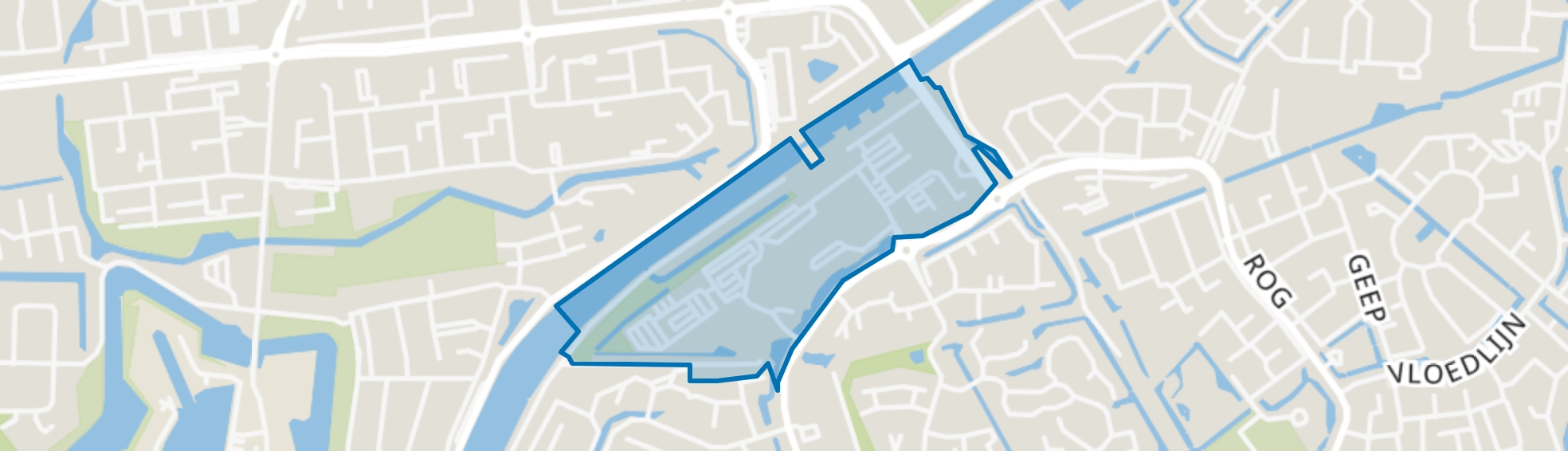 Centrumgebied-Oost, Hellevoetsluis map