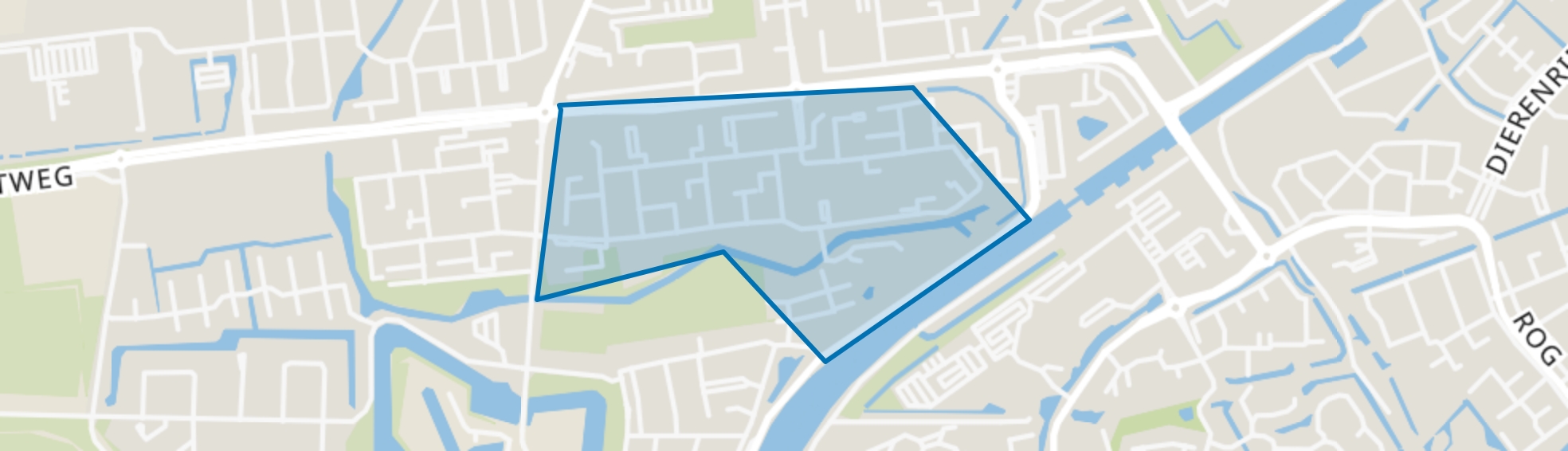 Dichters- en Schrijversbuurt, Hellevoetsluis map