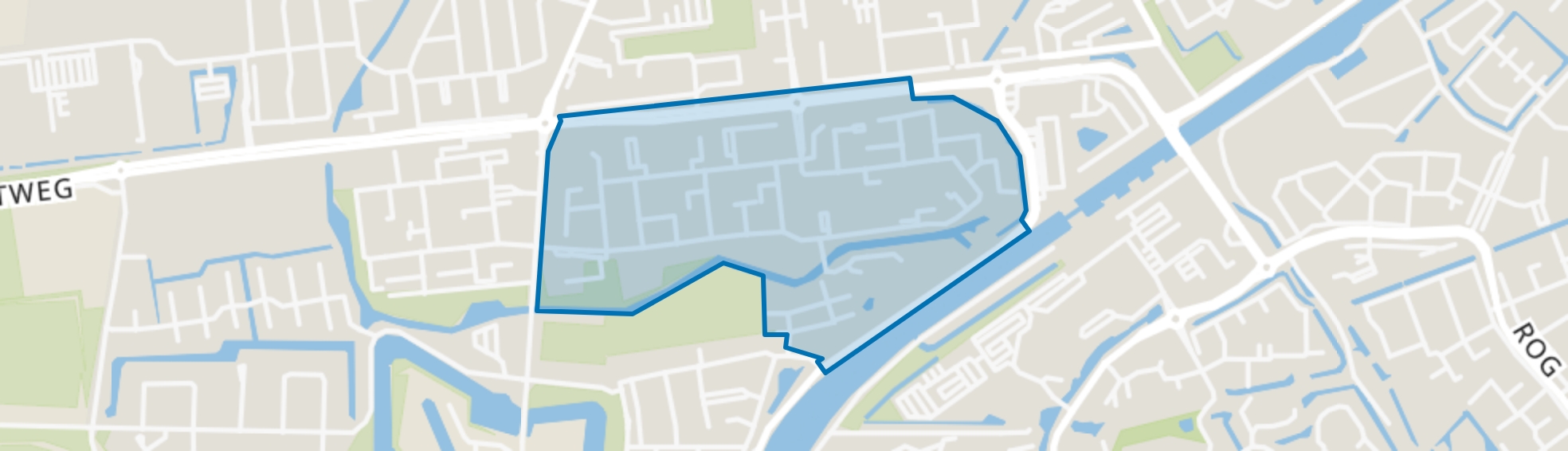 Dichters- en Schrijversbuurt, Hellevoetsluis map