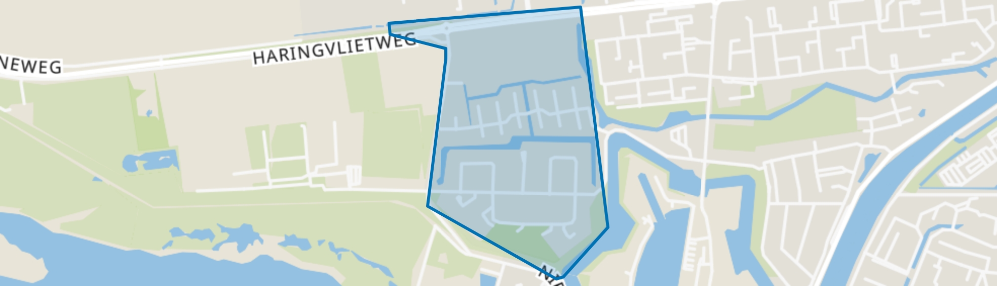 Groote Weergors, Hellevoetsluis map