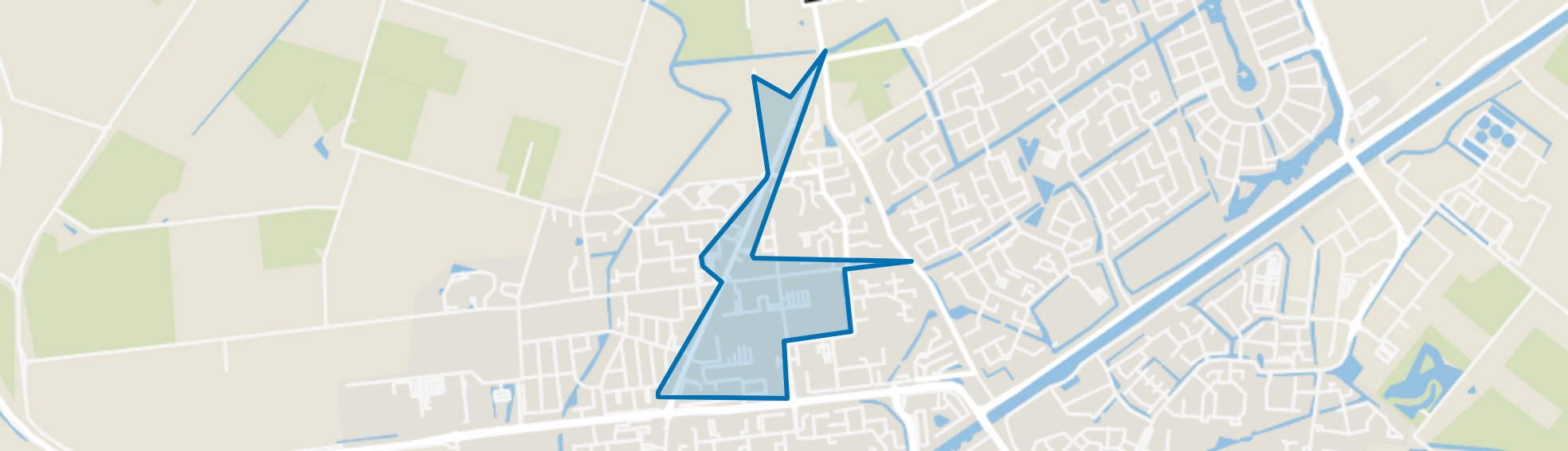 Rijksstraatweg en omgeving, Hellevoetsluis map