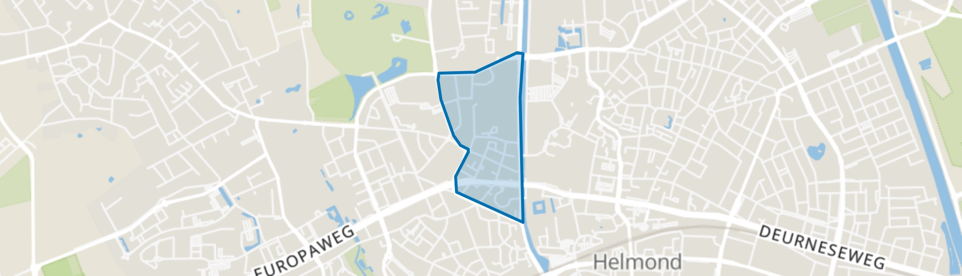 Steenweg en omgeving, Helmond map