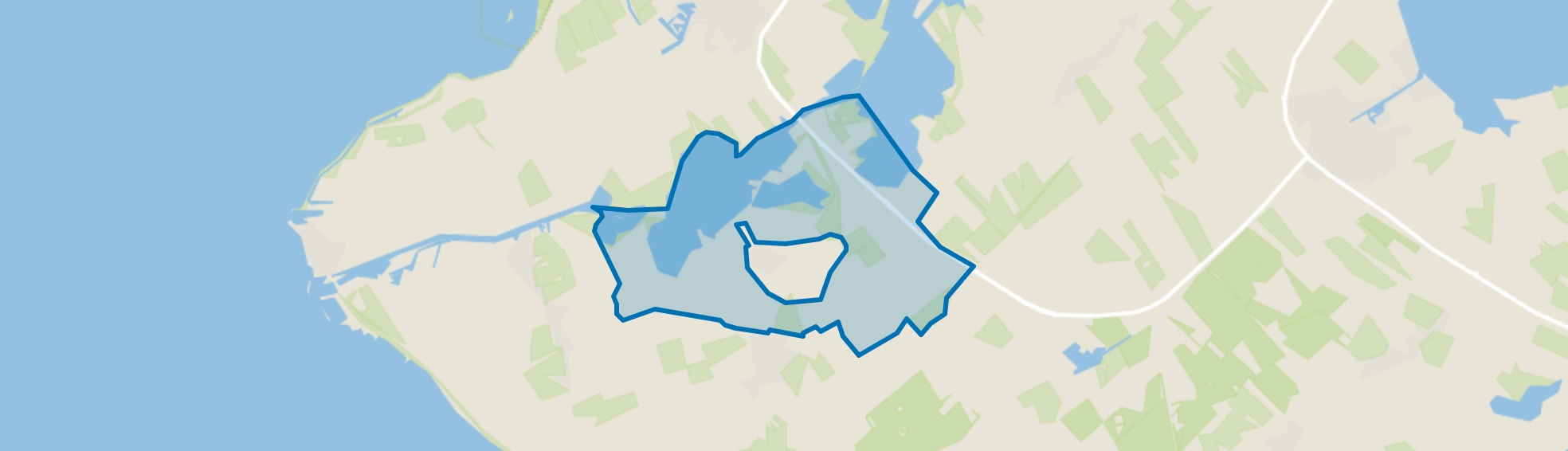 Verspreide huizen Hemelum, Hemelum map