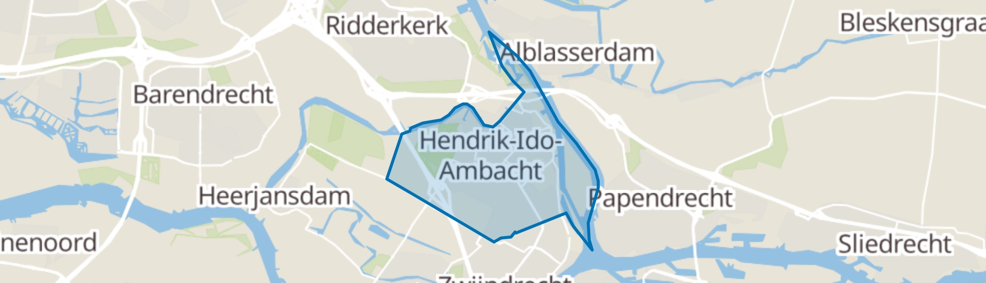 Hendrik-Ido-Ambacht map