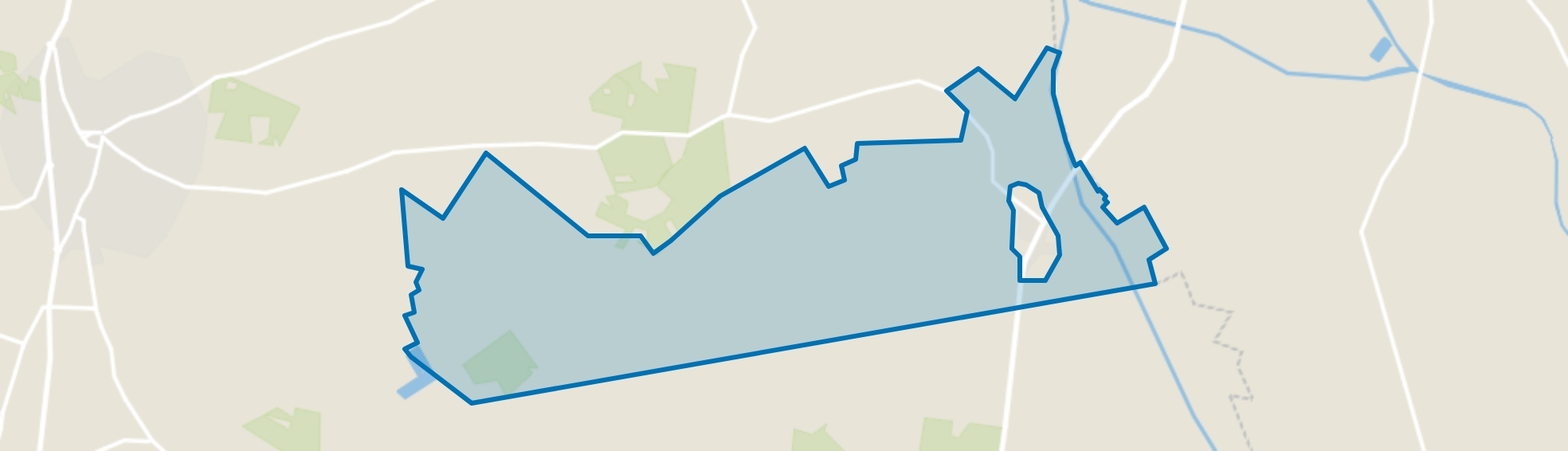 Verspreide huizen Zuidelijk bosgebied, Hengelo (GE) map