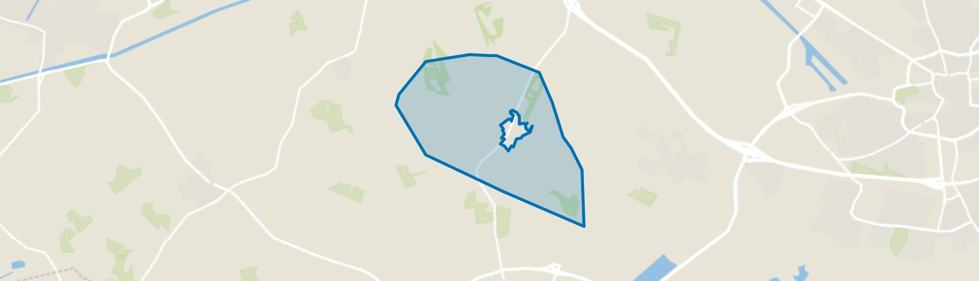 Verspreide huizen Beckum, Hengelo (OV) map