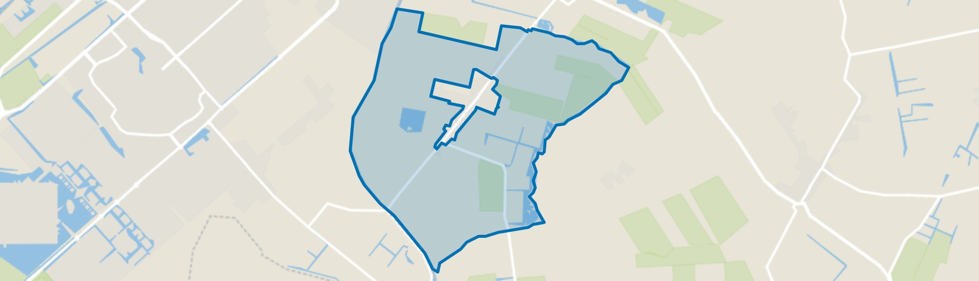 Hensbroek Verspreide huizen, Hensbroek map