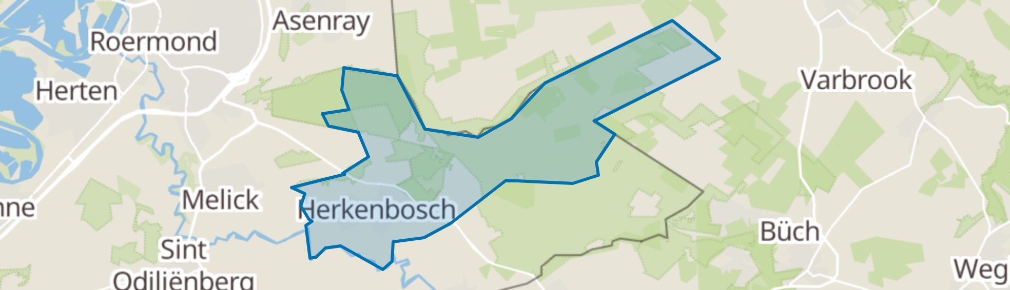 Herkenbosch map