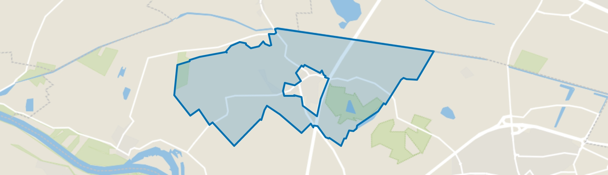 Verspreide huizen Hernen, Hernen map