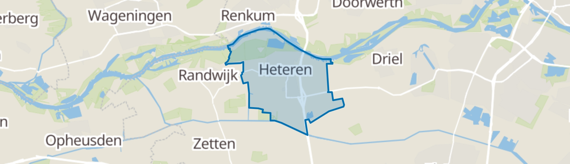 Heteren map