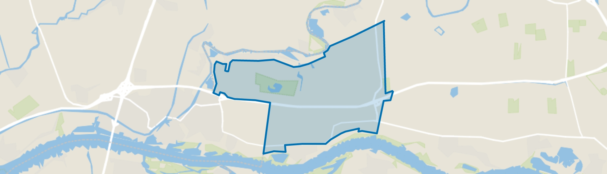 Verspreide huizen Vuren, Heukelum map