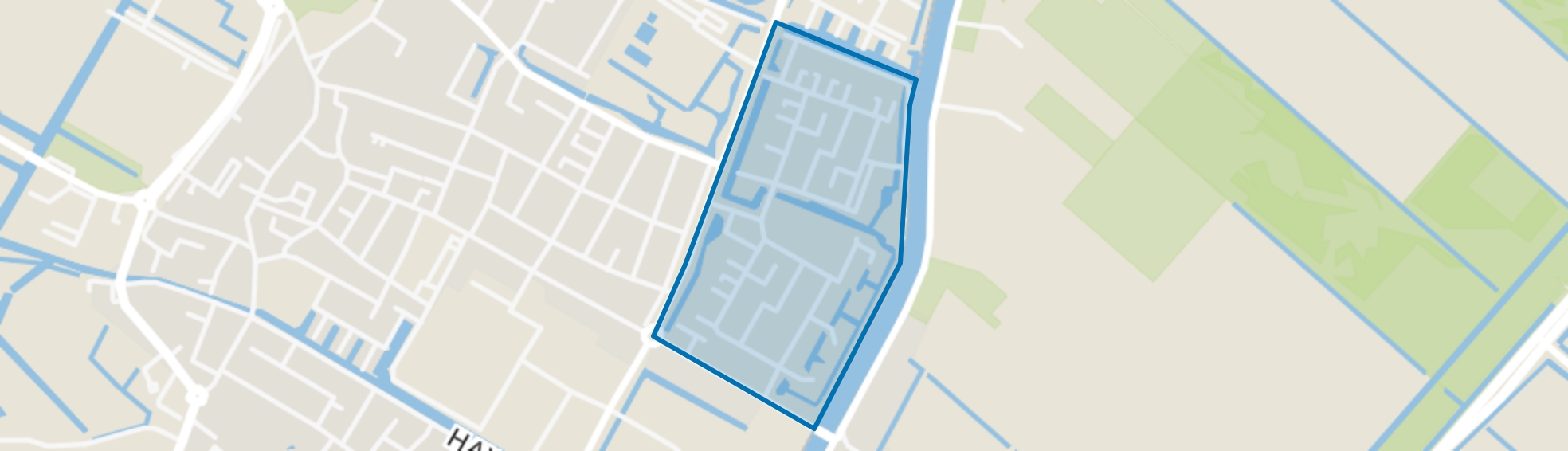 Staatsliedenbuurt, Hillegom map