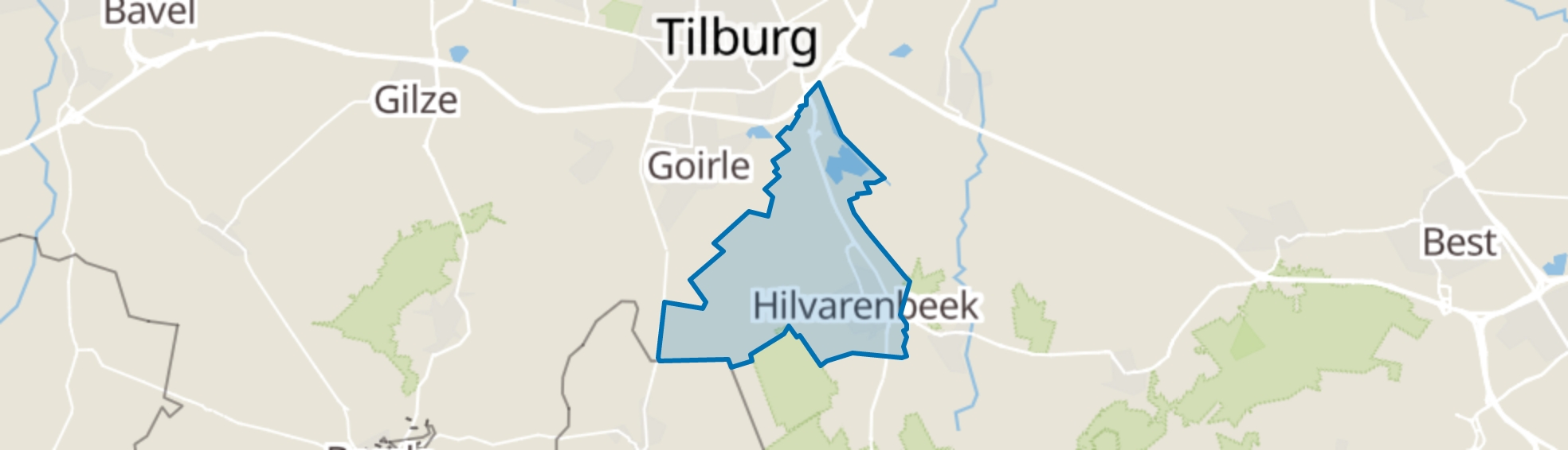 Hilvarenbeek map