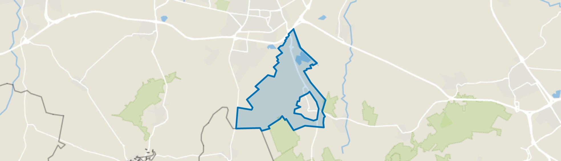 Verspreide huizen Hilvarenbeek, Hilvarenbeek map