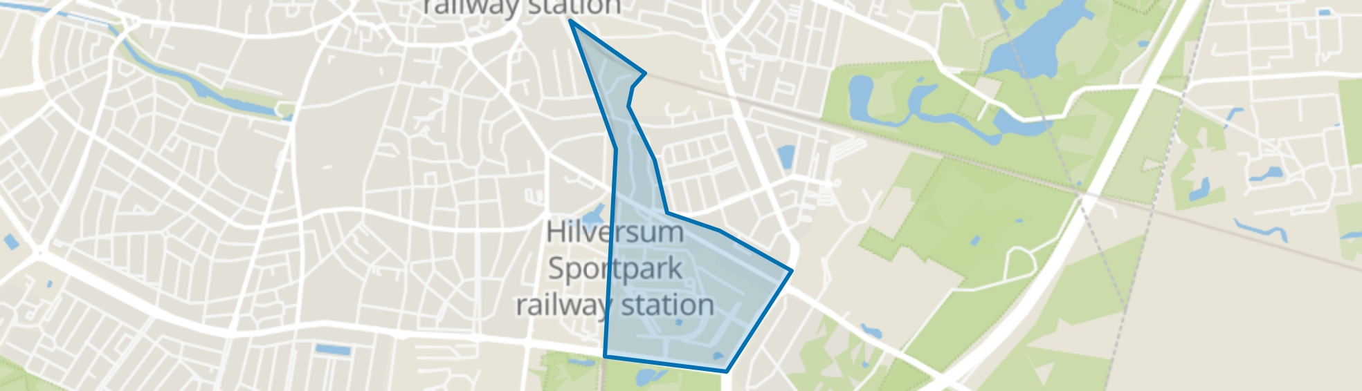 Arenaparkkwartier, Hilversum map