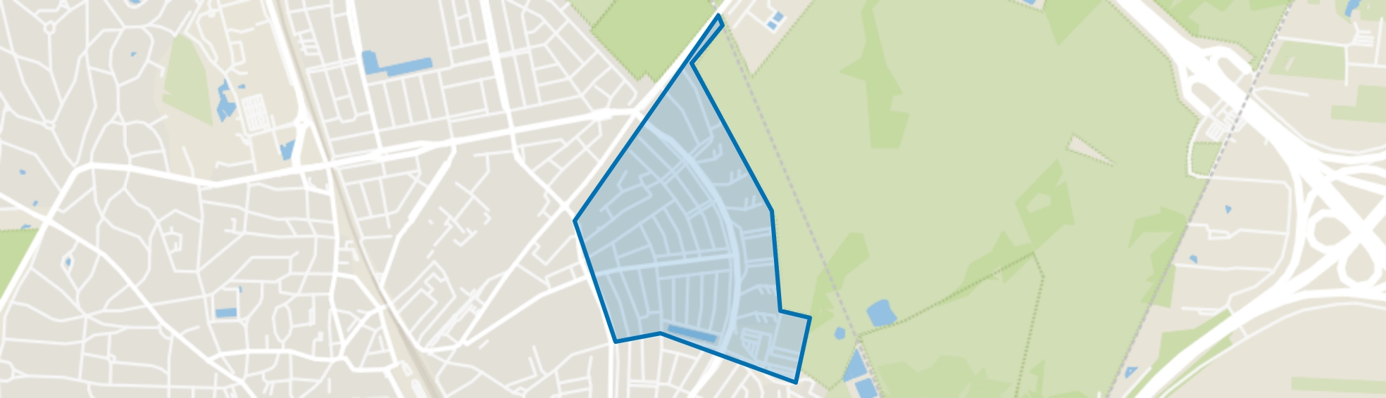 Astronomische Buurt, Hilversum map